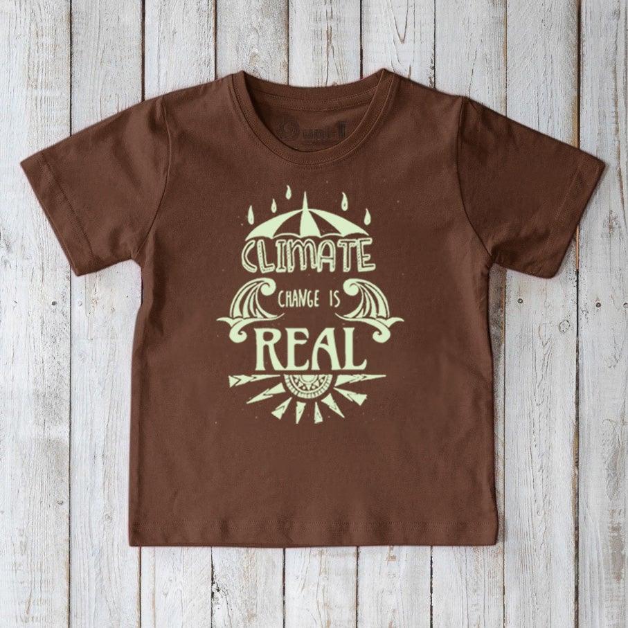 "Climate Change Is Real" T-Shirt for Kids