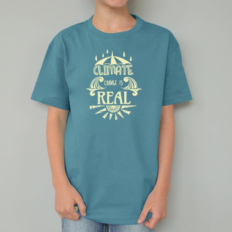 "Climate Change Is Real" T-Shirt for Kids