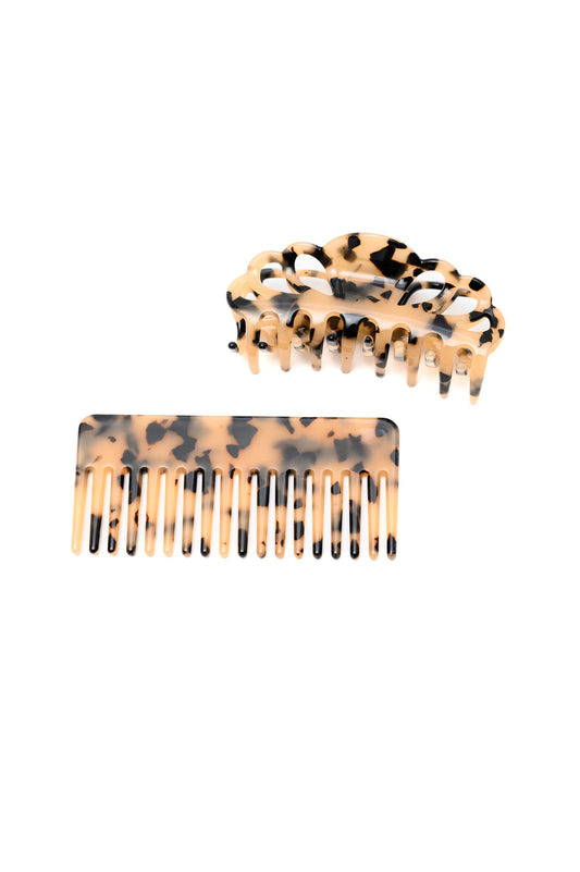 Set de Peine y Pinza para el Cabello