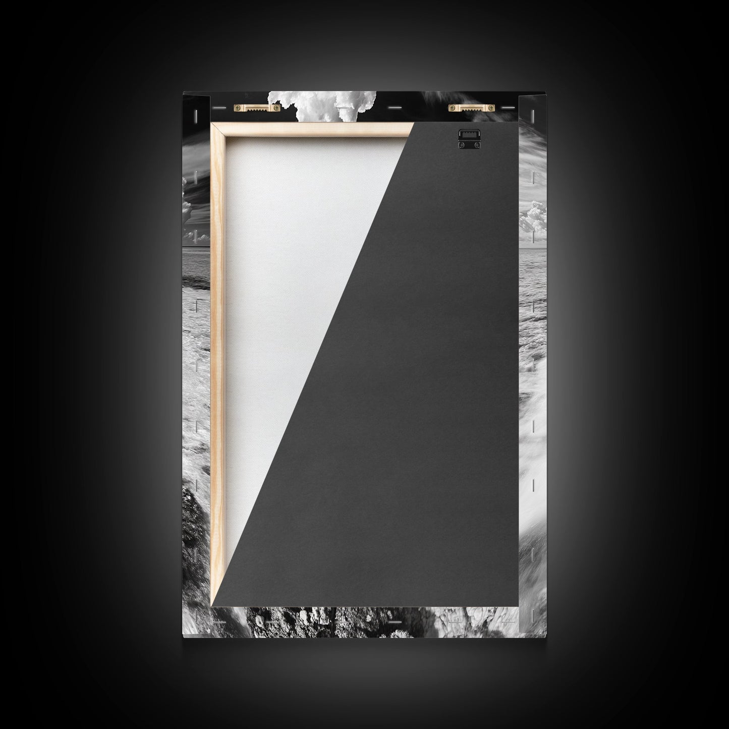 Island Cloud Escape, Ocean Path Scene, Tropical Seascape, Canvas Print, Coastal Beach House Art, Summer Island Vibes Wall Art