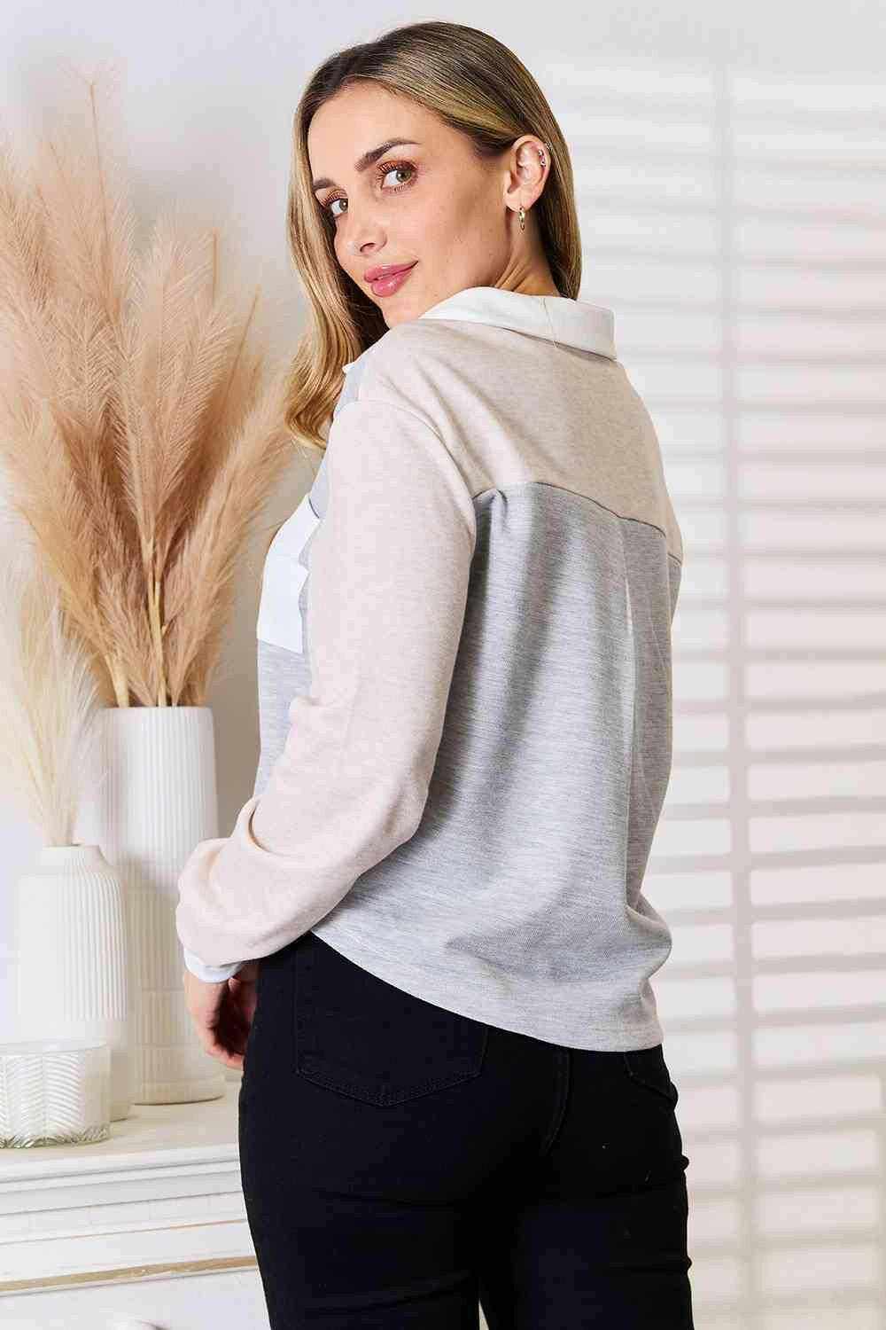 Trendsi Soft Cotton Knit Top Light Gray | Quality Basics