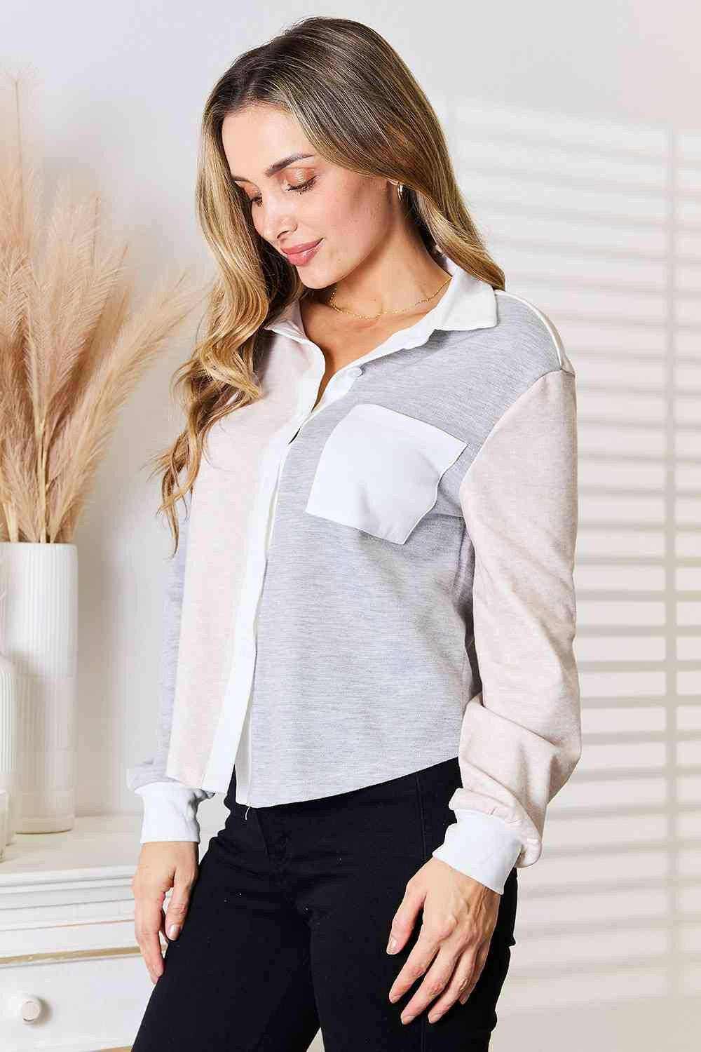 Trendsi Soft Cotton Knit Top Light Gray | Quality Basics