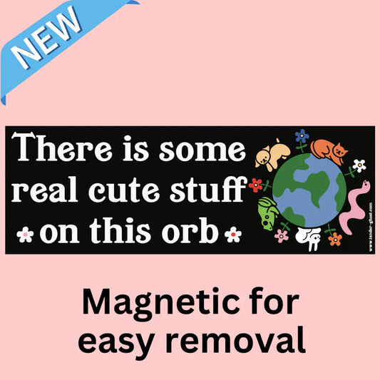 Cutie Critter Orb - Magnetic Bumper Sticker