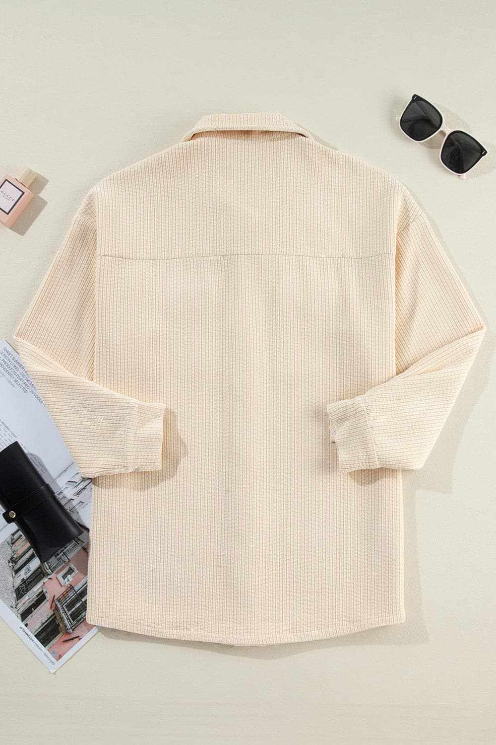 Shirts Trendsi Cozy button-up shacket with pockets