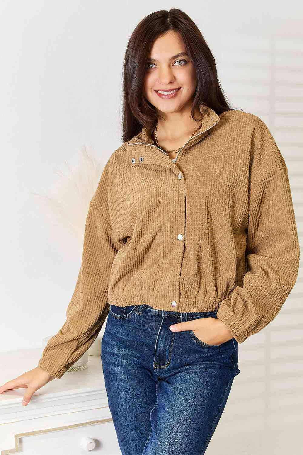 Women's Fashion Jacket Trendsi Women's Long Sleeve Cozy Chic Fashion Jacket