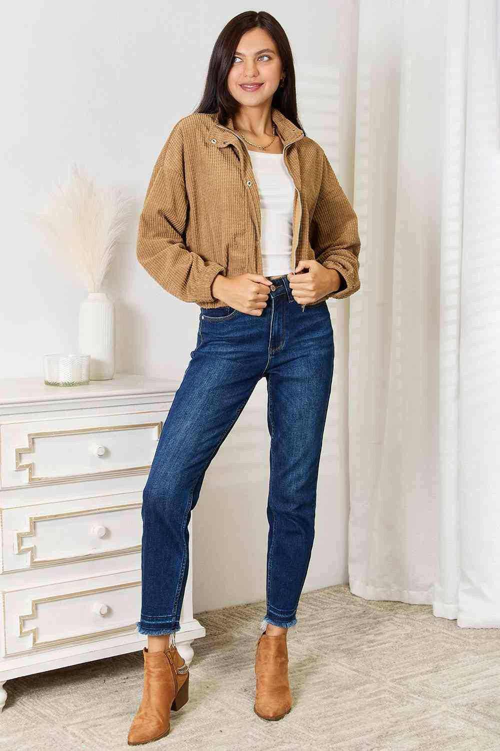 Women's Fashion Jacket Trendsi Women's Long Sleeve Cozy Chic Fashion Jacket