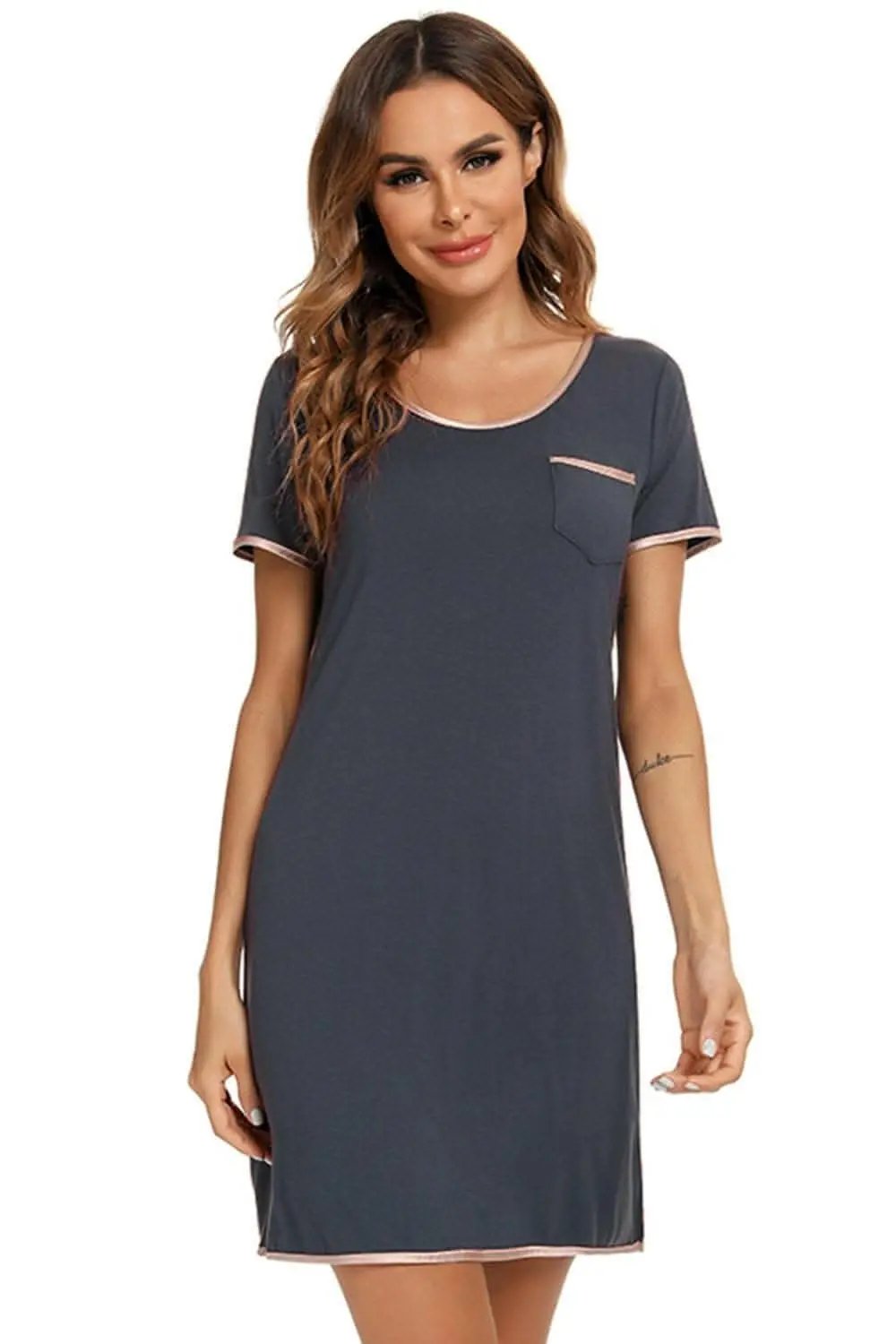 Dresses Trendsi swimwear - Cozy chic round neck dress