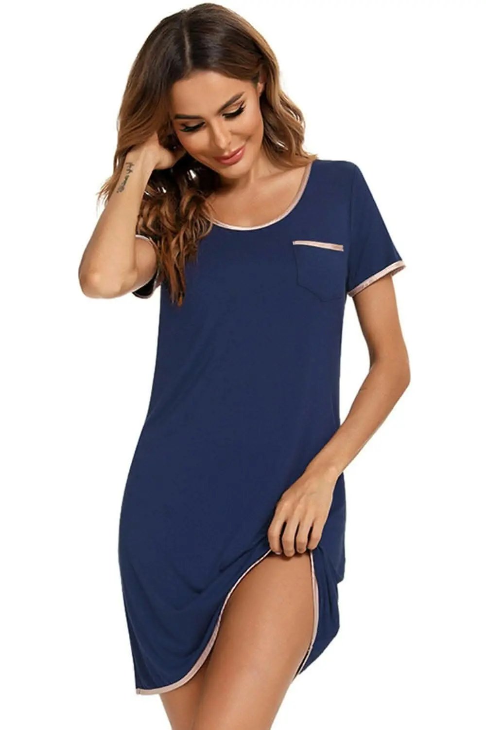Dresses Trendsi swimwear - Cozy chic round neck dress