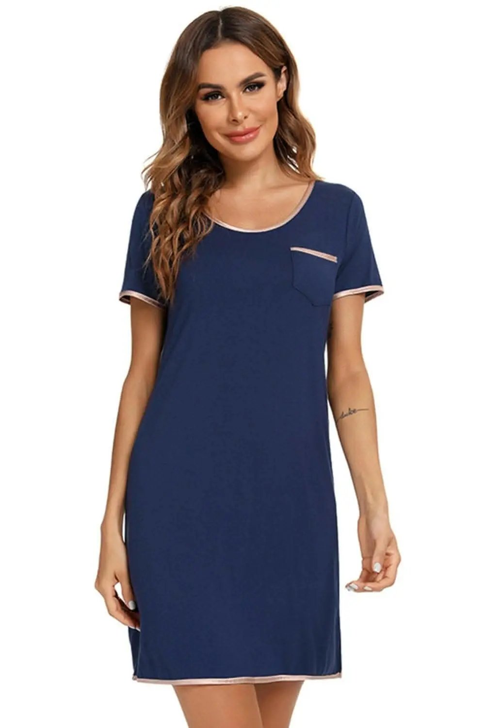 Dresses Trendsi swimwear - Cozy chic round neck dress