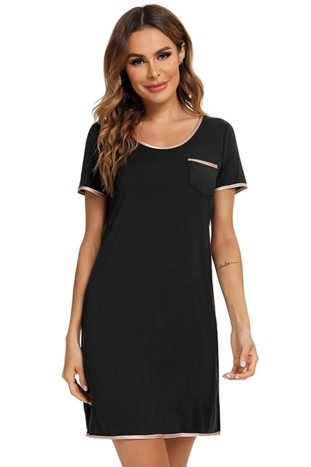 Dresses Trendsi swimwear - Cozy chic round neck dress