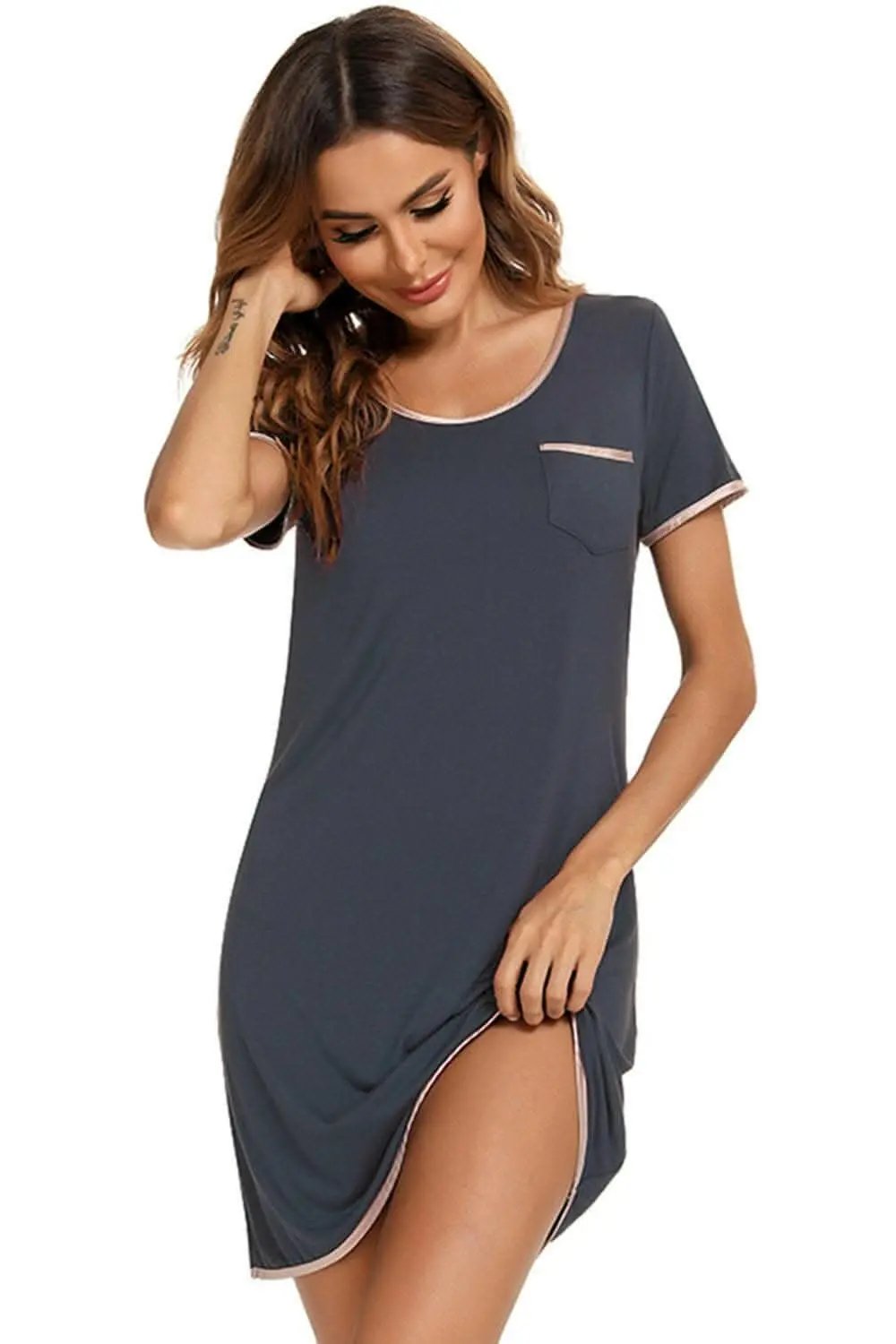 Dresses Trendsi swimwear - Cozy chic round neck dress