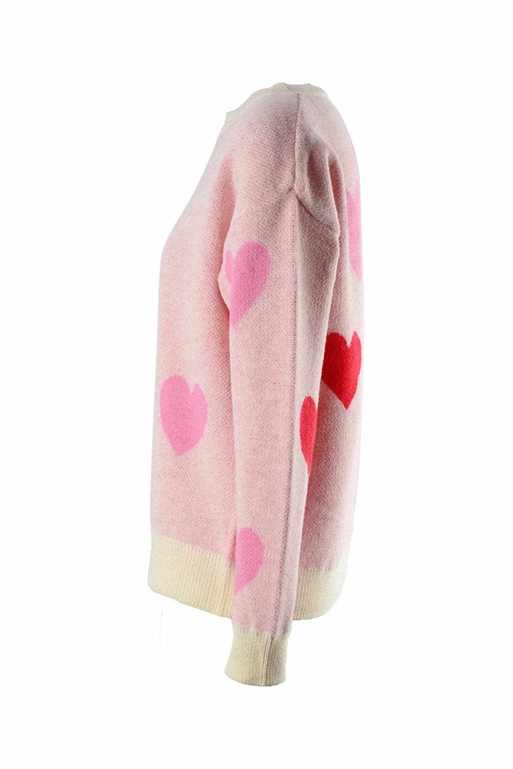 Sweaters Trendsi Cozy heart dropped shoulder sweater