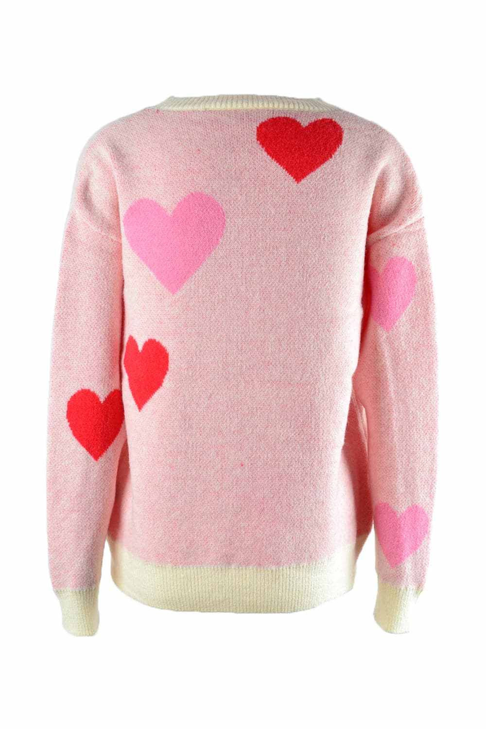 Sweaters Trendsi Cozy heart dropped shoulder sweater