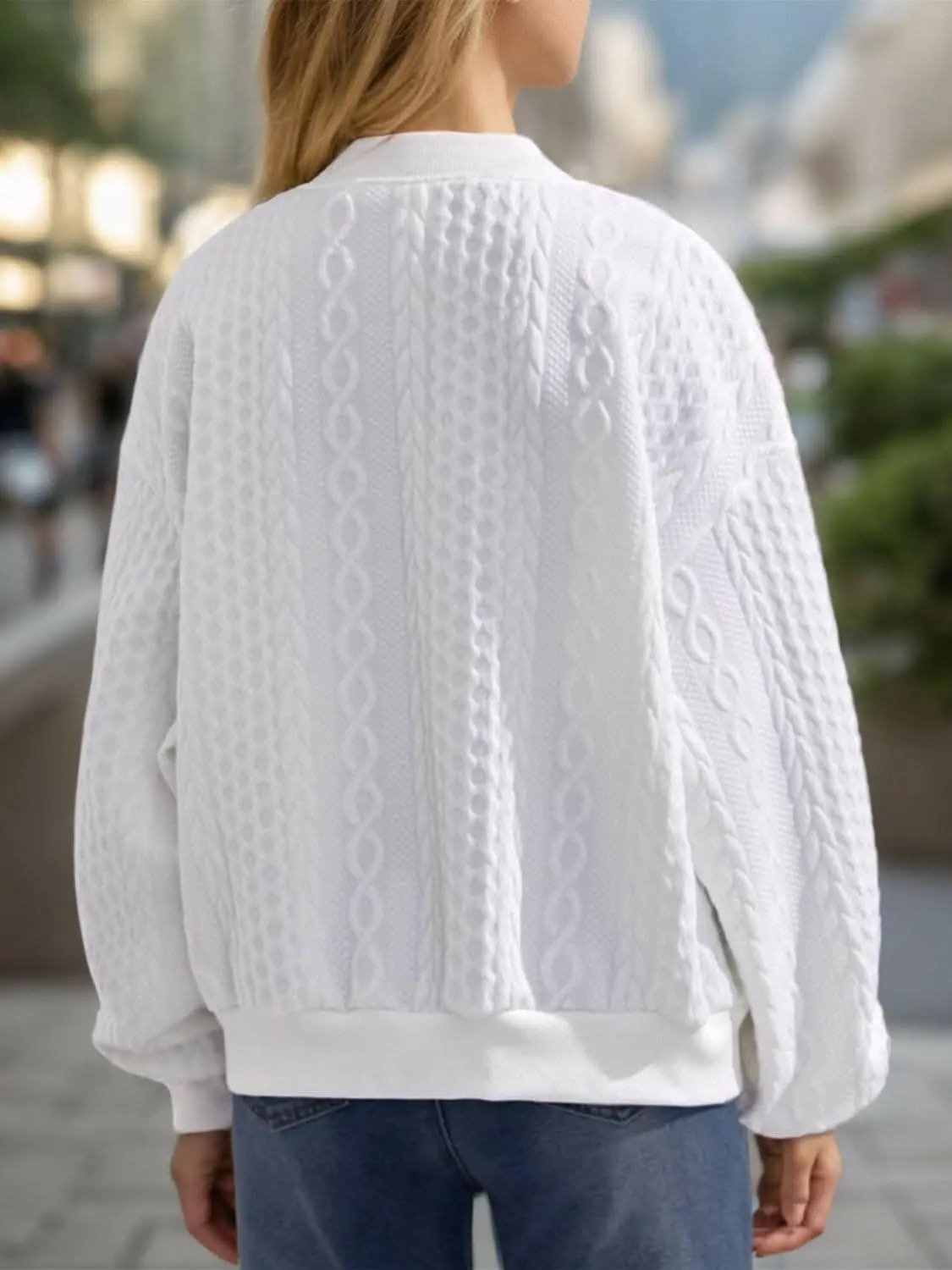 Zip-Up Jacket Jacket - Cozy Textured - Zip-Up