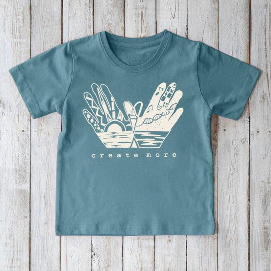 "Create More" Creative Art T-Shirt for Kids