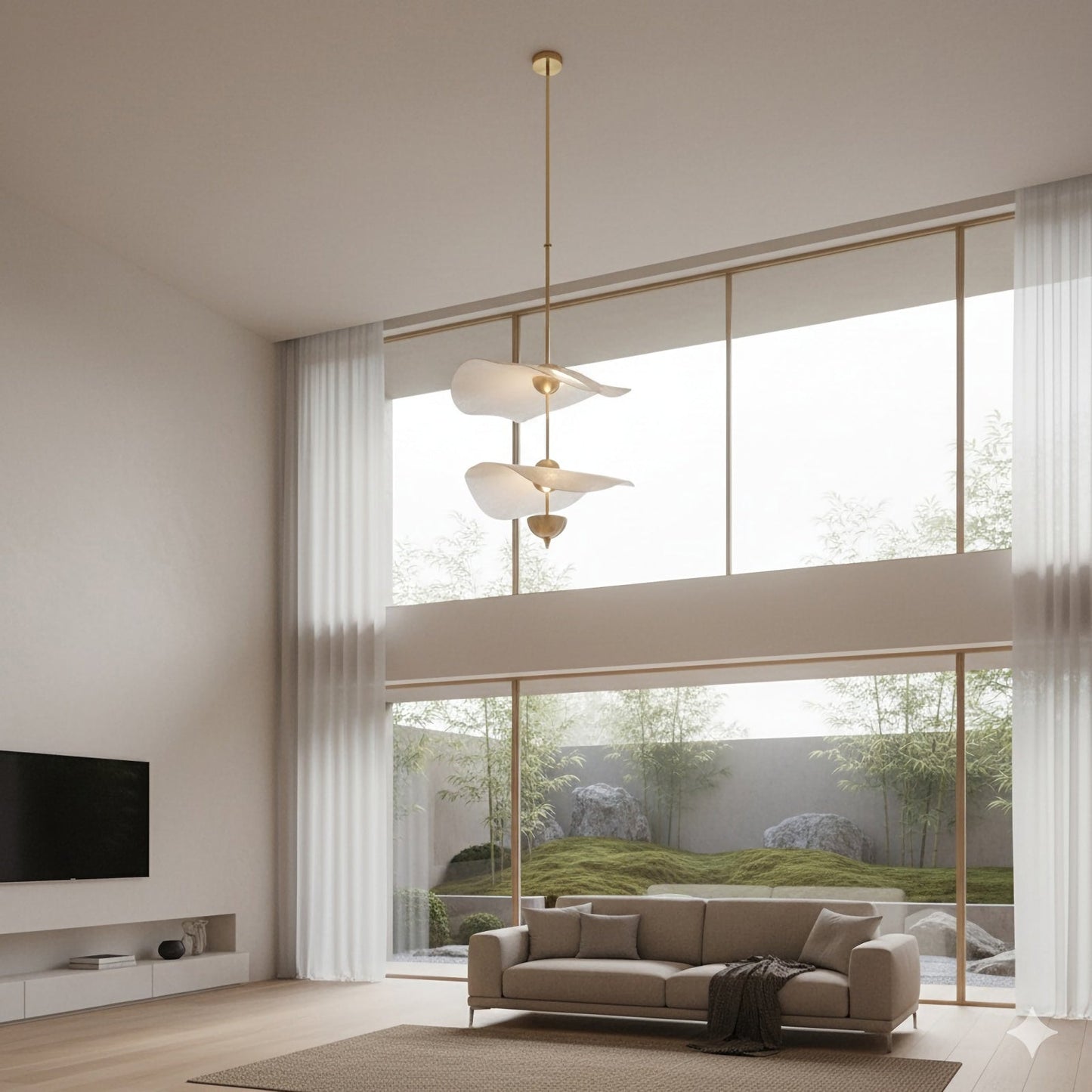 Lámpara colgante Lotus creativa