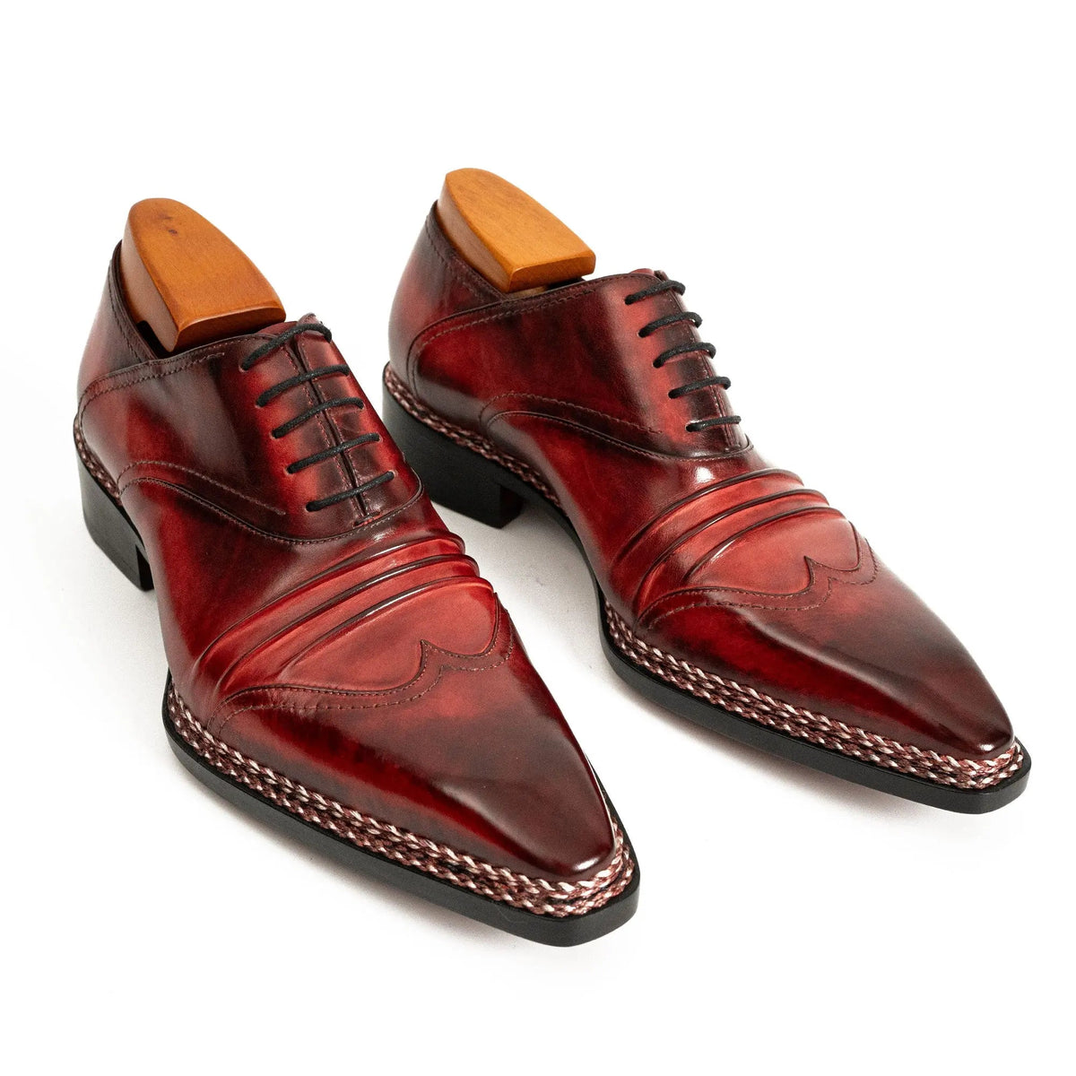 Red Cow Leather Dress Shoes