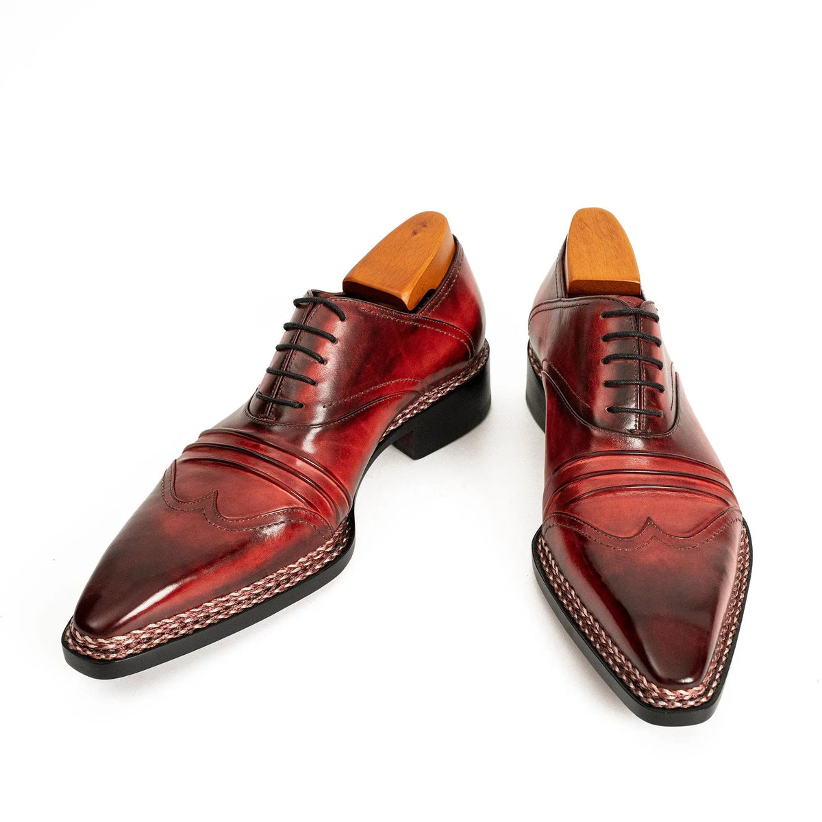Red Cow Leather Dress Shoes