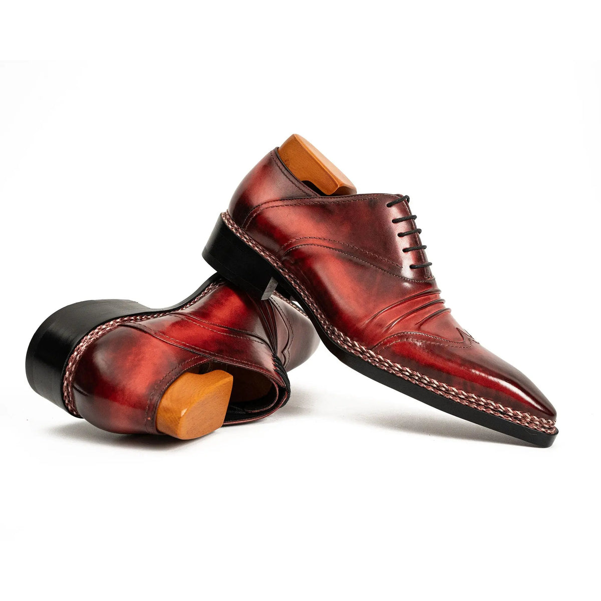 Red Cow Leather Dress Shoes