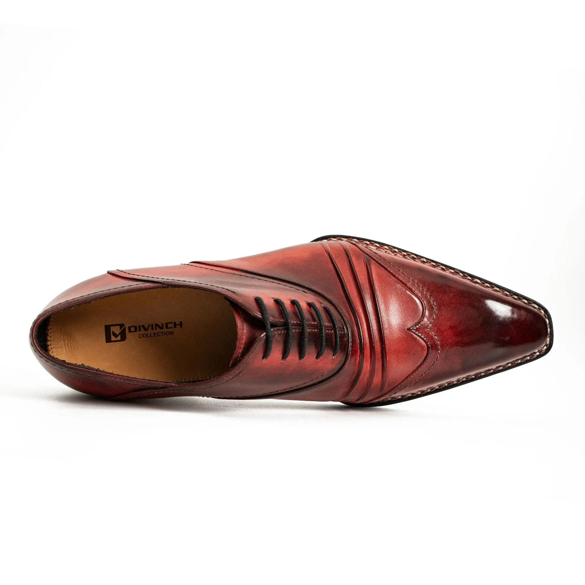 Red Cow Leather Dress Shoes