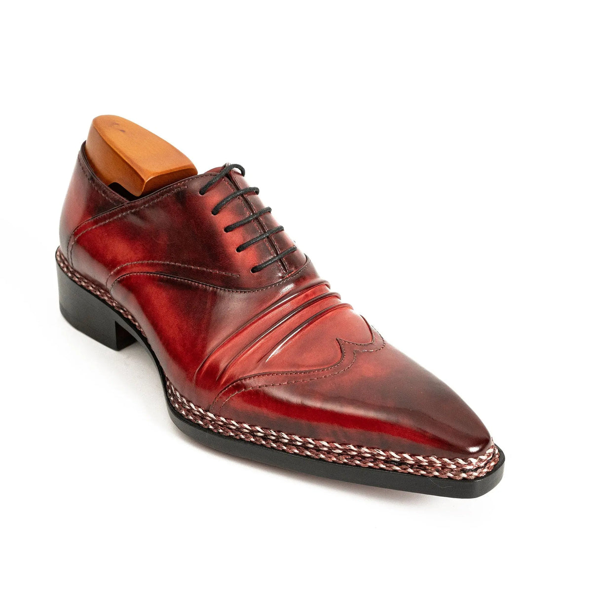 Red Cow Leather Dress Shoes