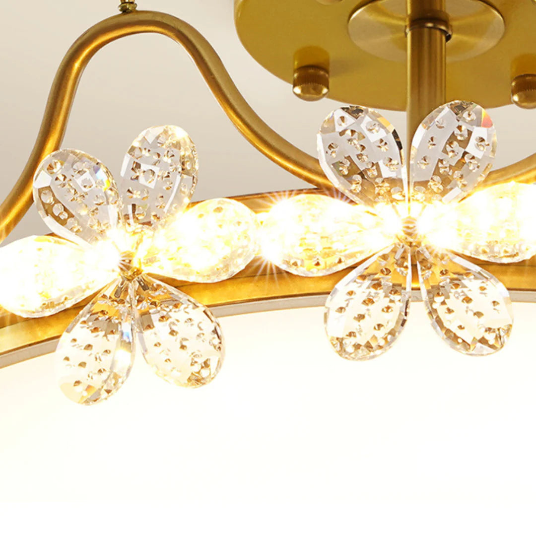 Lámpara de techo sencilla Crystal Crown