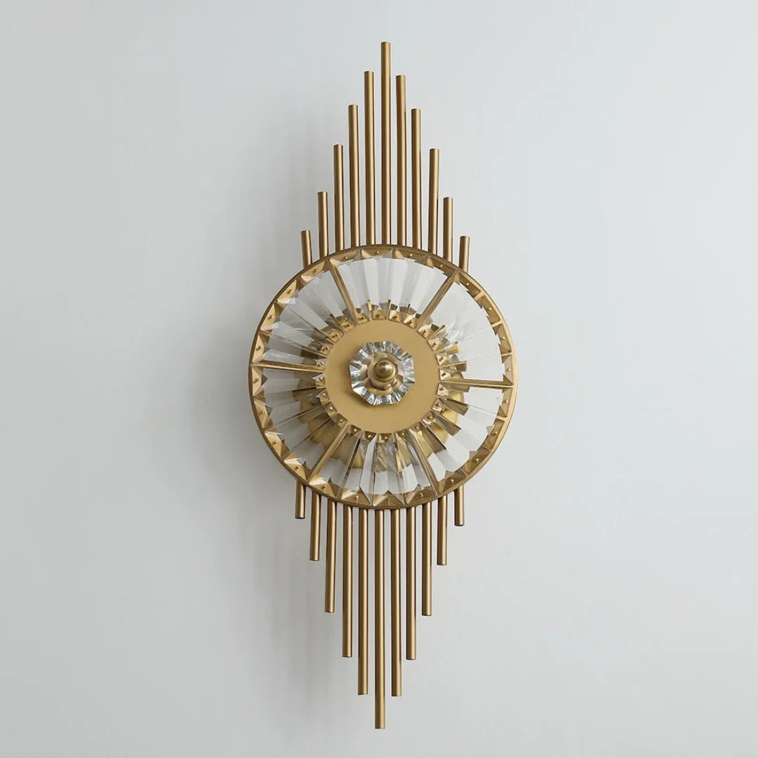 Aplique de pared Crystal Gear Gold