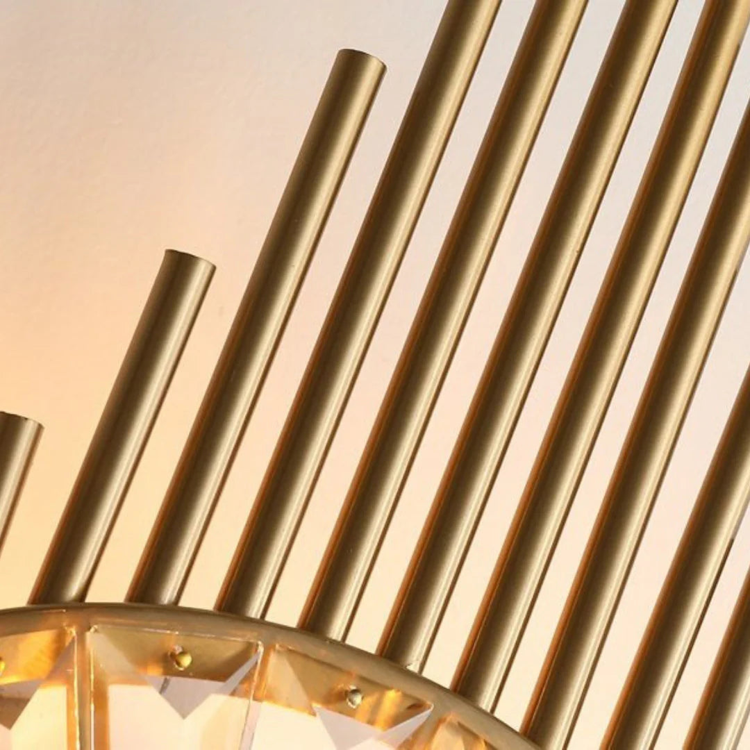 Aplique de pared Crystal Gear Gold