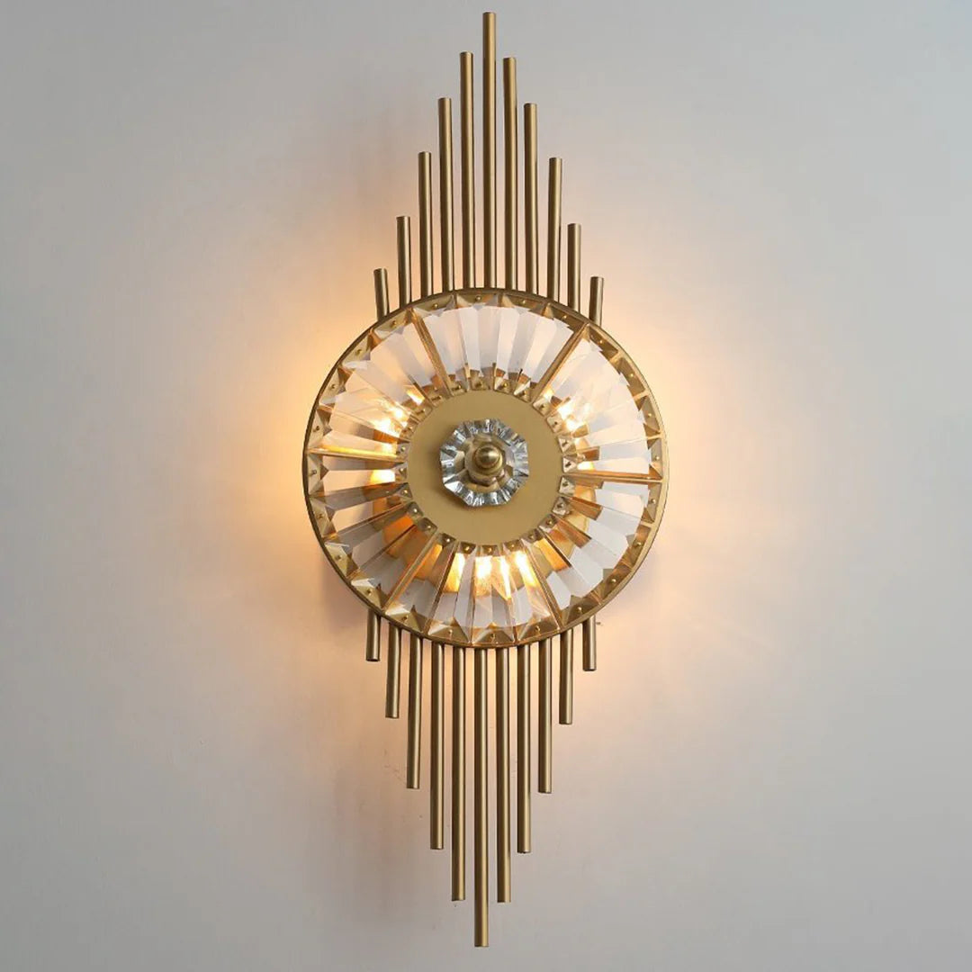 Aplique de pared Crystal Gear Gold