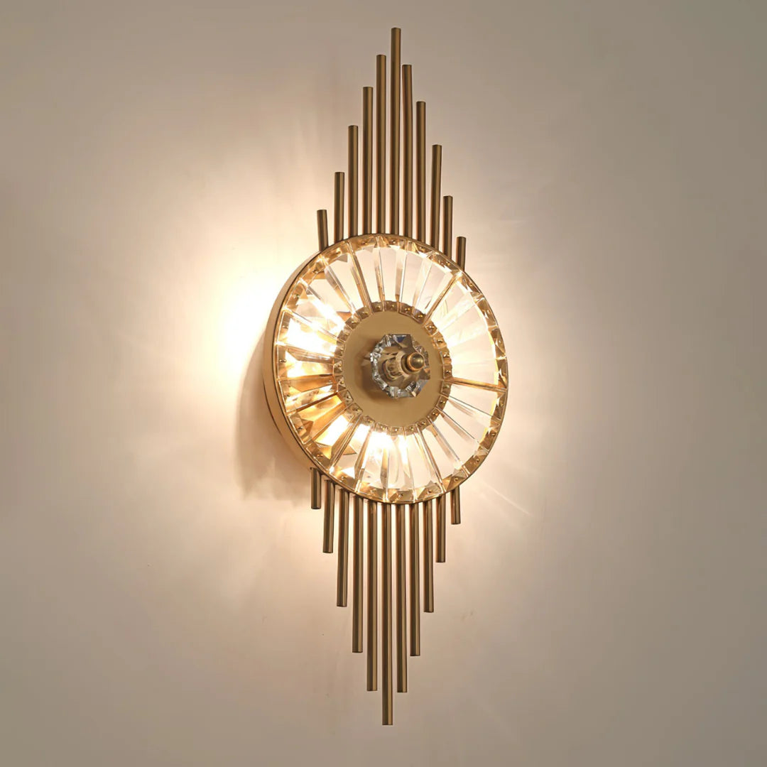 Aplique de pared Crystal Gear Gold