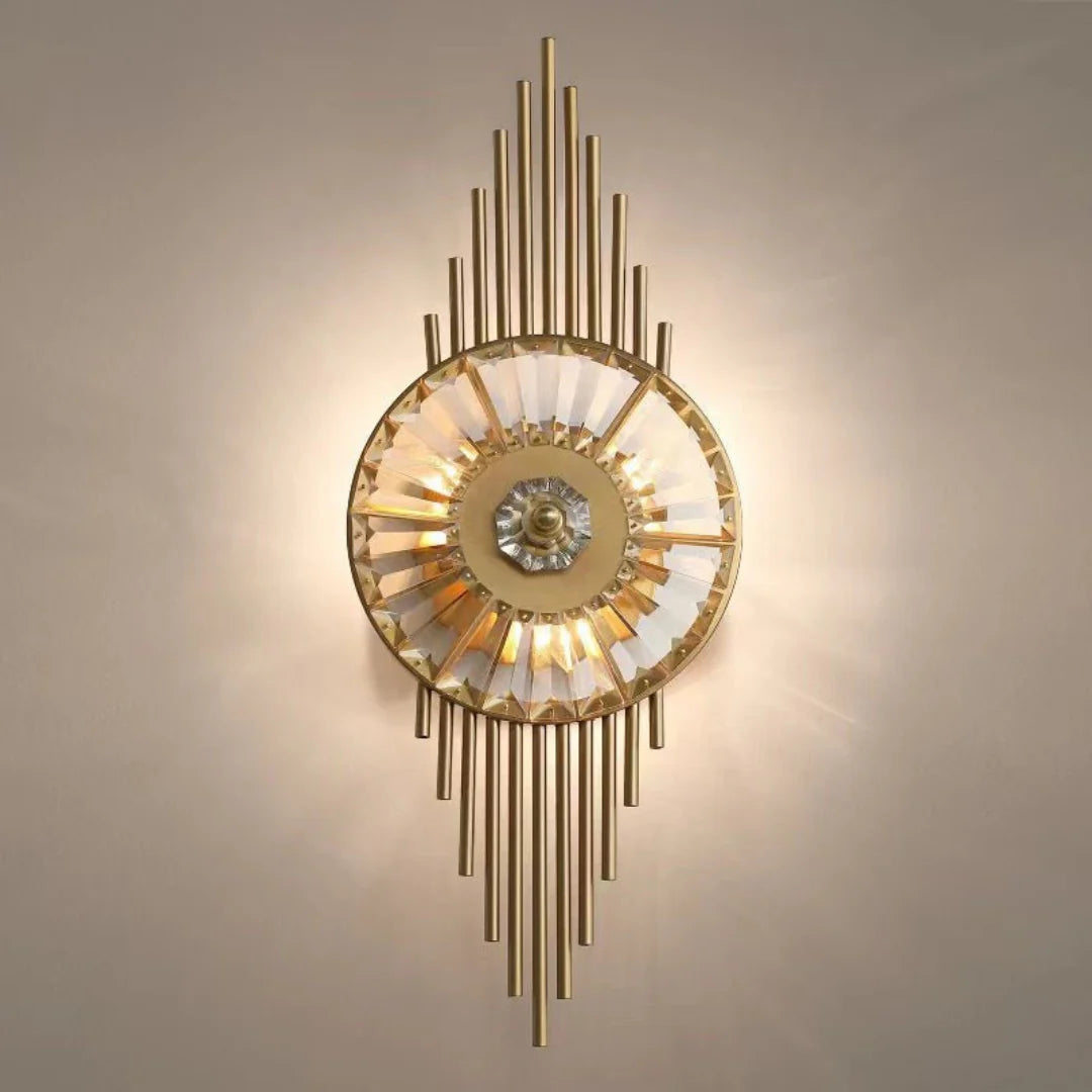 Aplique de pared Crystal Gear Gold