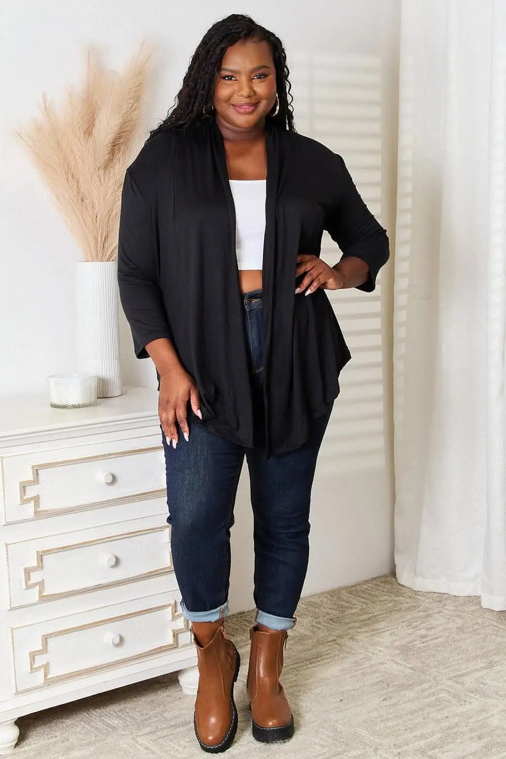 Sweaters Trendsi Culture Code open front cardigan