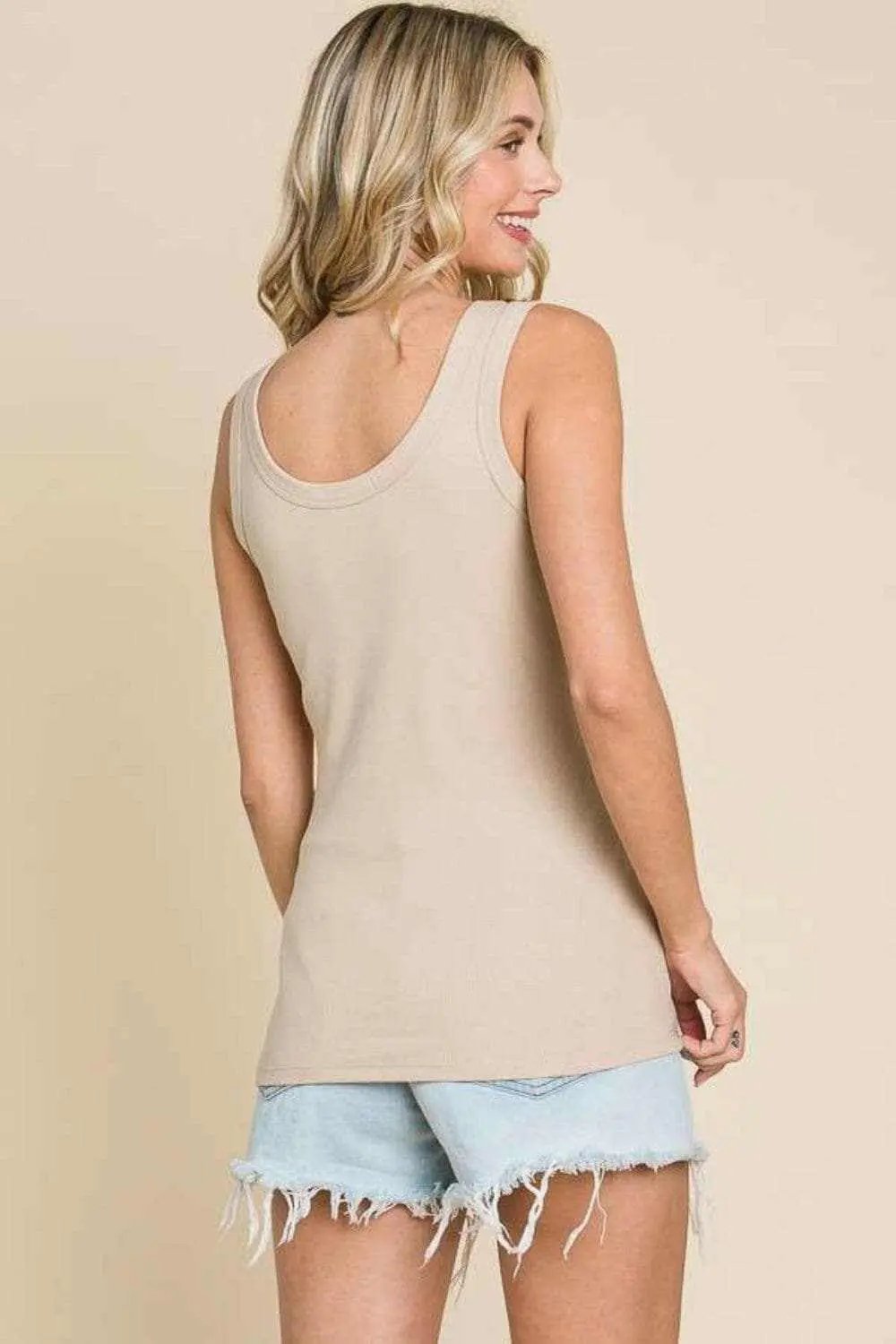 T-Shirts Trendsi just arrived - Culture Code ribbed scoop tank