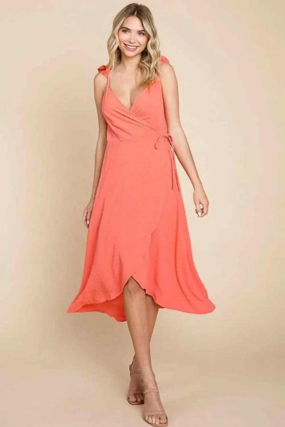 Dresses Trendsi swimwear - Culture Code ruffle wrap dress