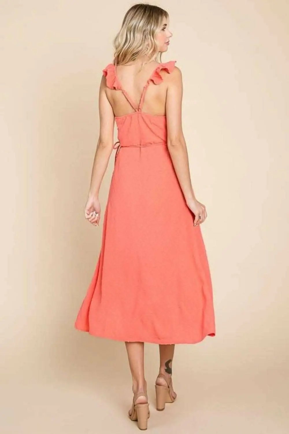 Dresses Trendsi swimwear - Culture Code ruffle wrap dress