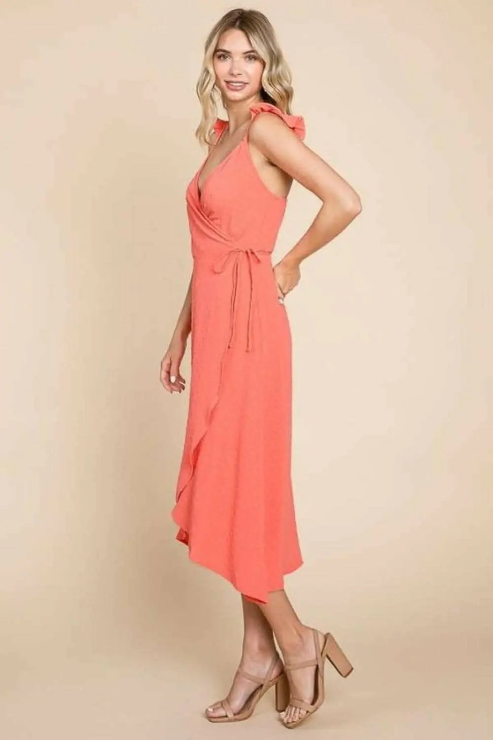 Dresses Trendsi swimwear - Culture Code ruffle wrap dress