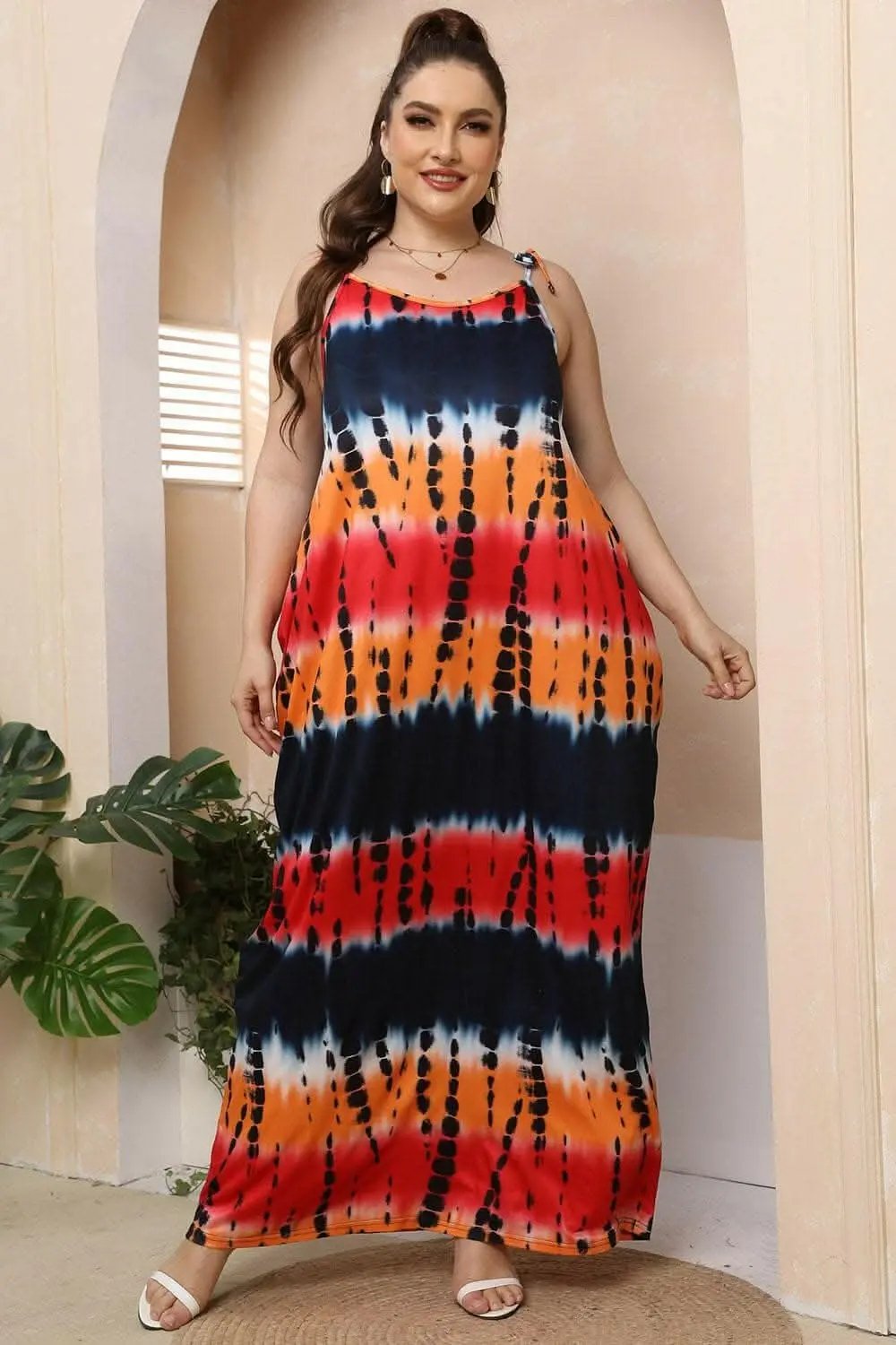 Dresses Trendsi plus - Curvy tie-shoulder maxi dress
