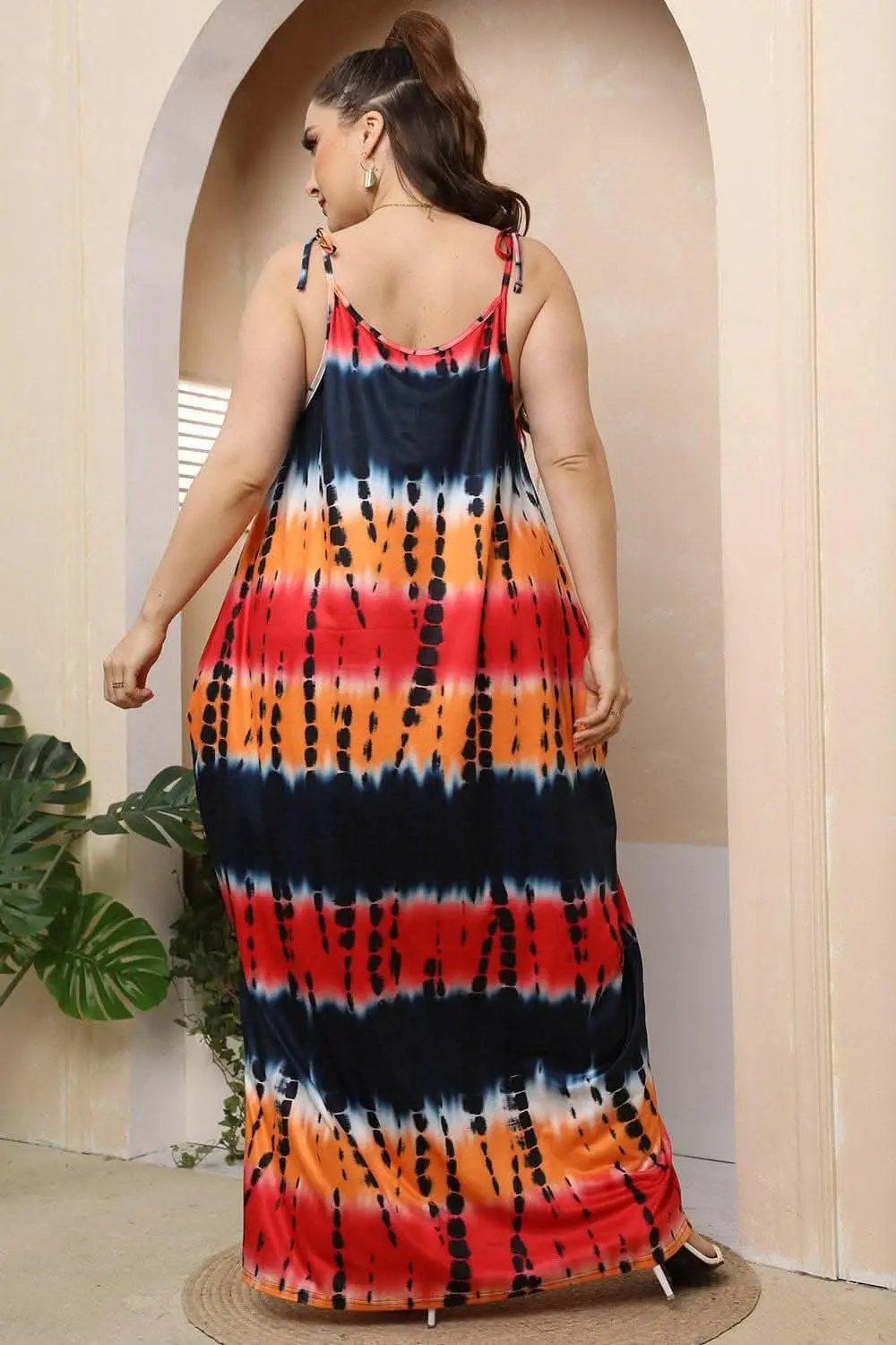 Dresses Trendsi plus - Curvy tie-shoulder maxi dress
