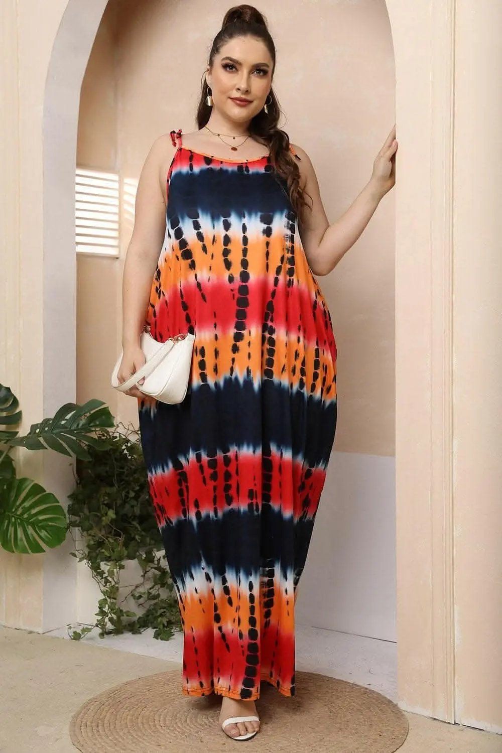 Dresses Trendsi plus - Curvy tie-shoulder maxi dress