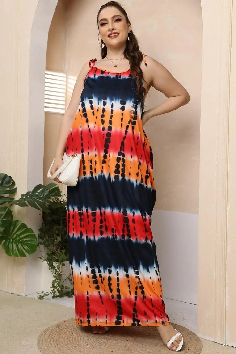 Dresses Trendsi plus - Curvy tie-shoulder maxi dress