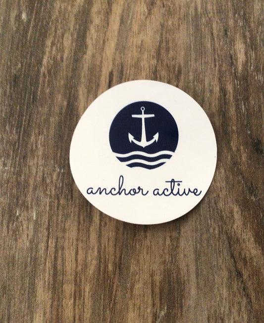 Pegatina con logotipo activo de Anchor