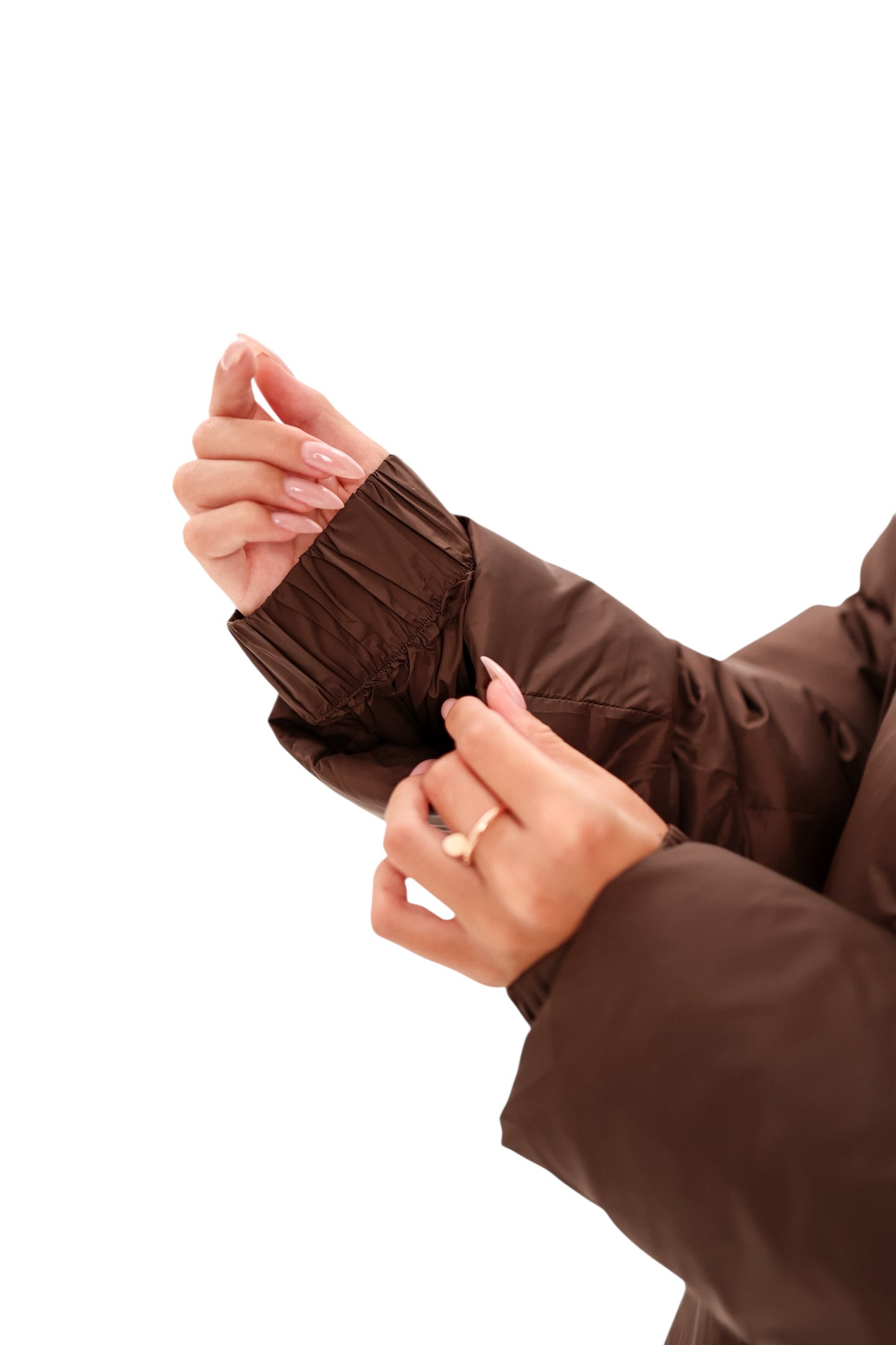 Chaqueta Bio-Down Aislante de Chocolate Oscuro