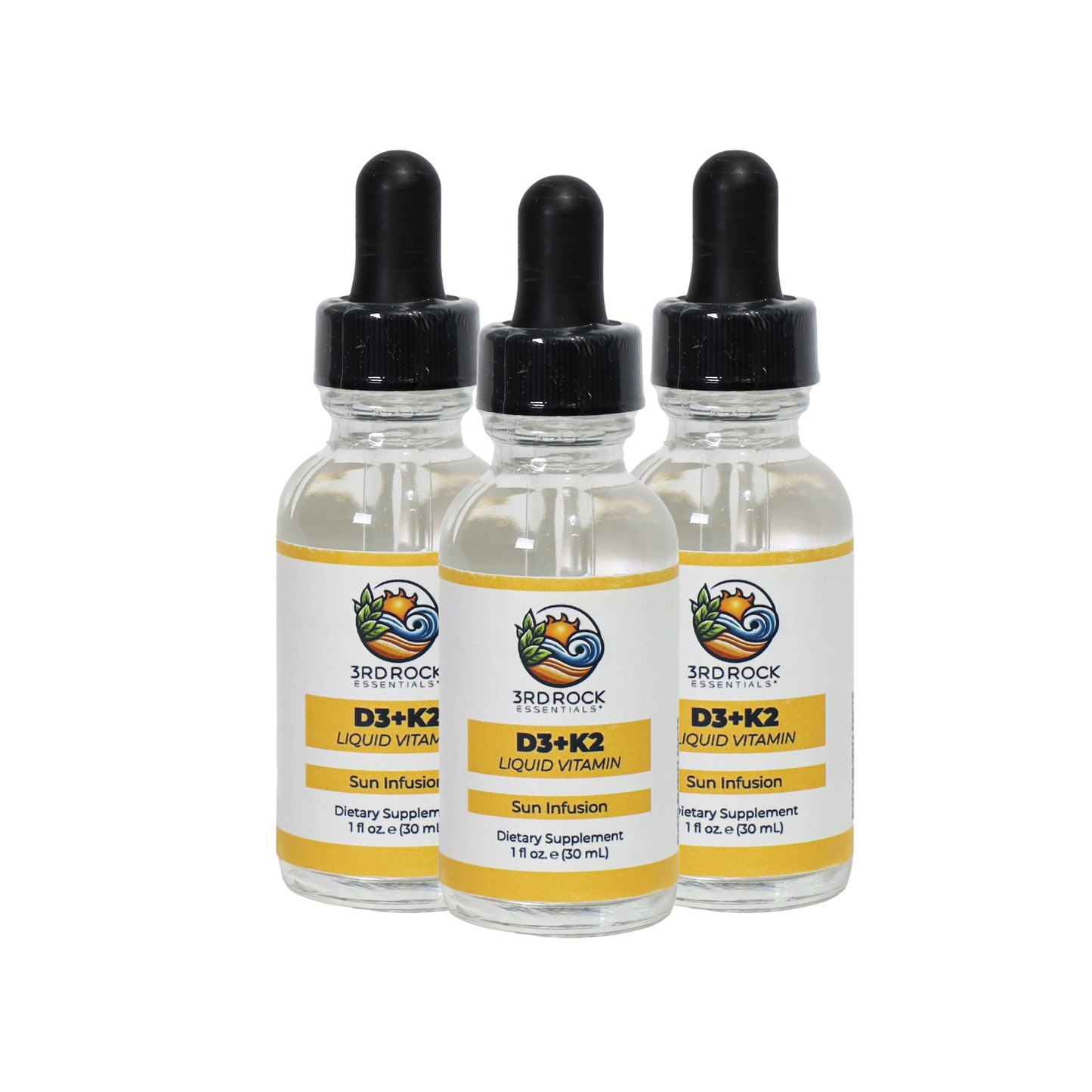 Vitamin D3 + K2 Liquid (Chelated) — 1 fl oz