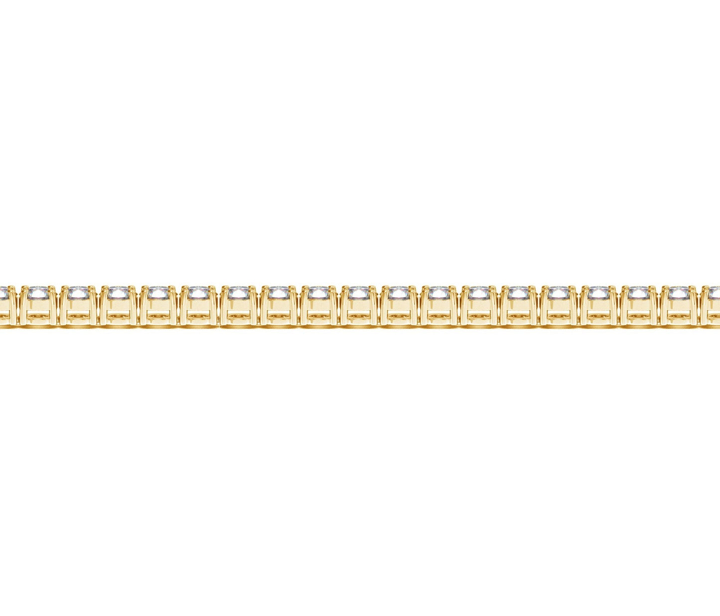 Lab Grown Round Diamond Tennis Bracelet in 14k Yellow Gold (5 cctw  F/G  VS2/SI1)
