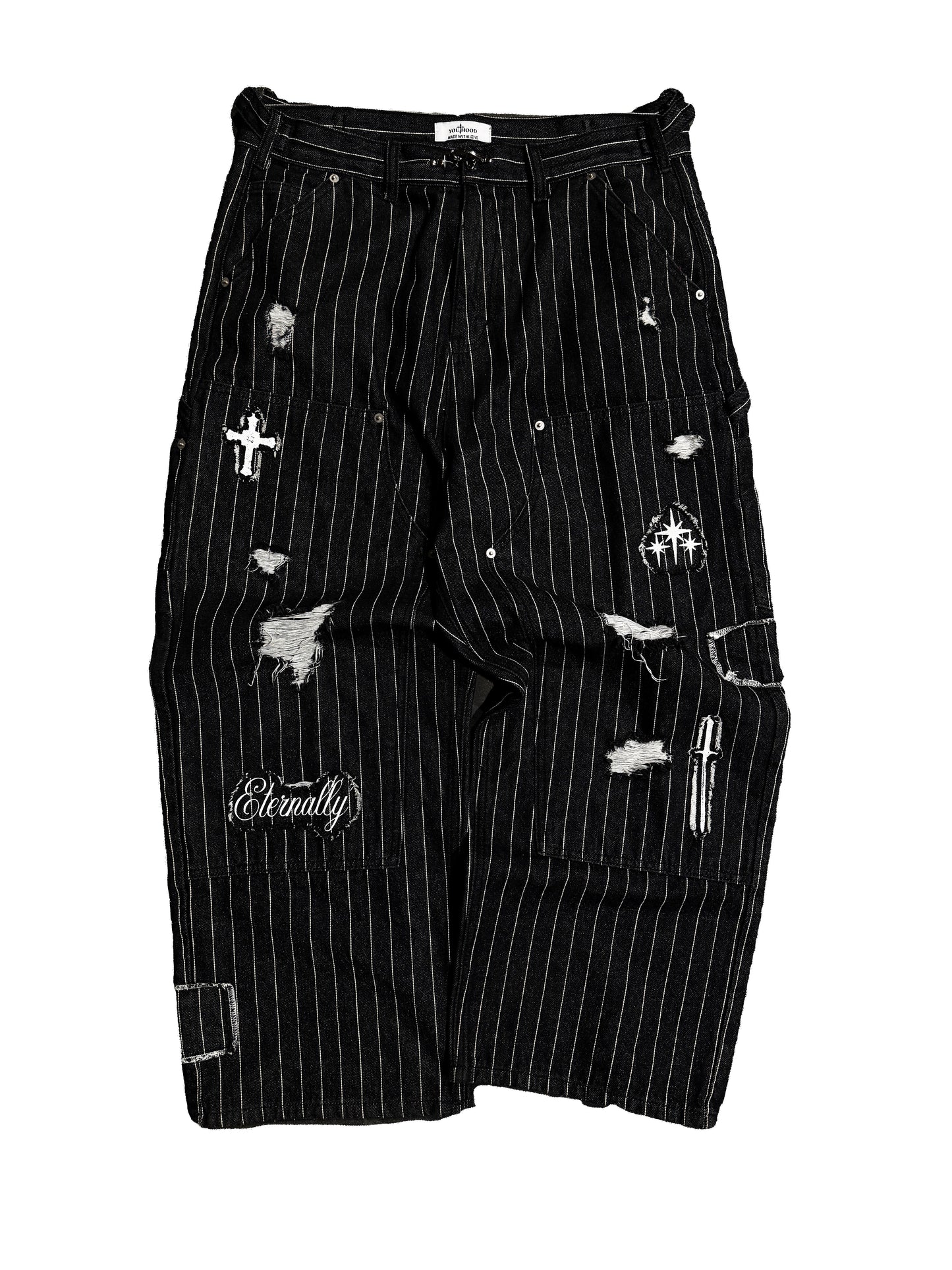 Pinstripe Patch Double Knees