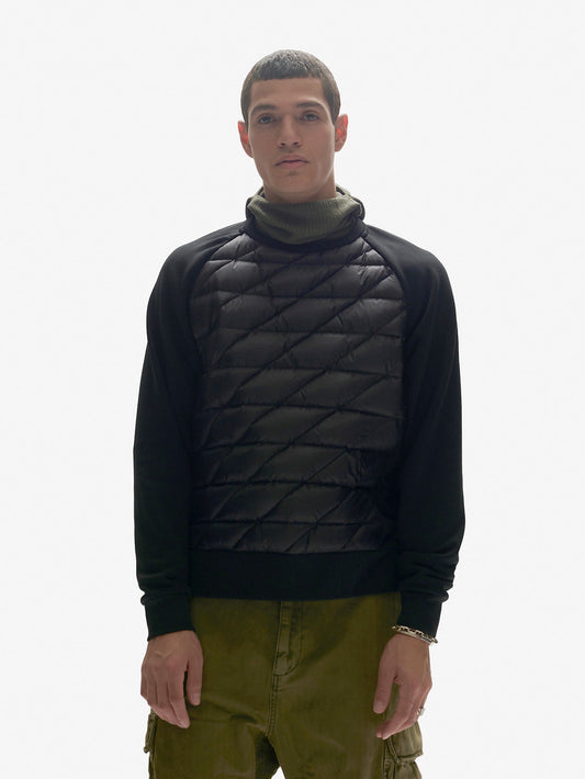 Jersey Down Crew - Negro