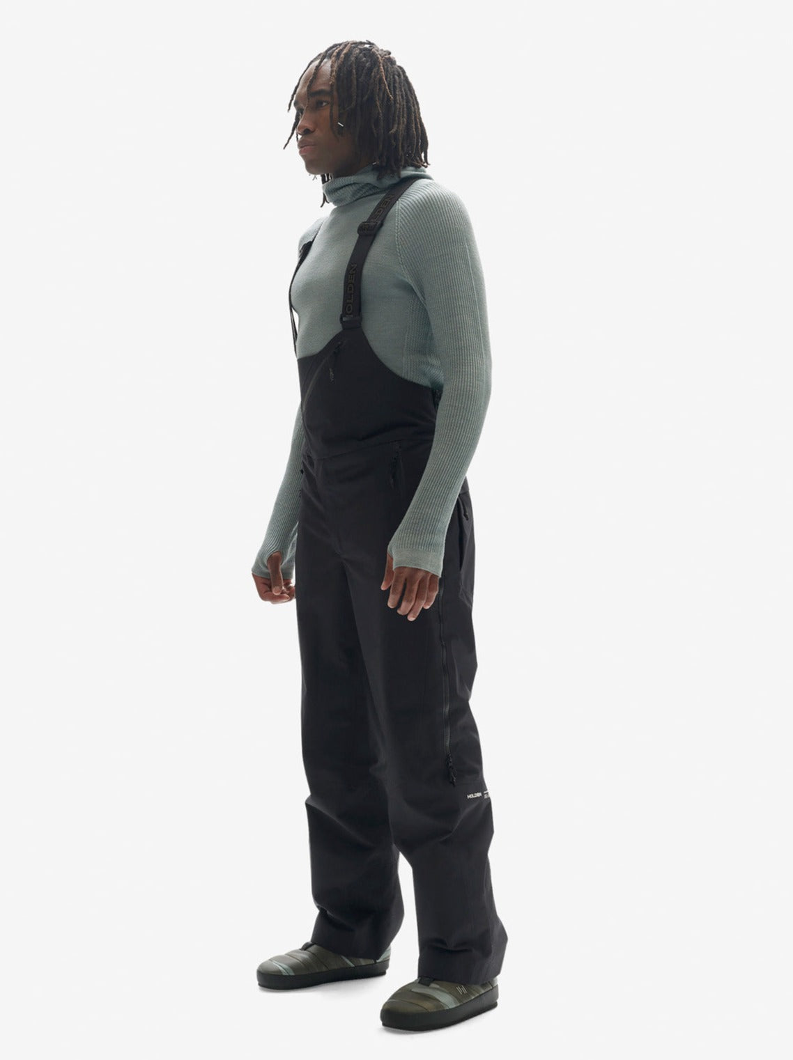 2 Layers Powder Bib - Black
