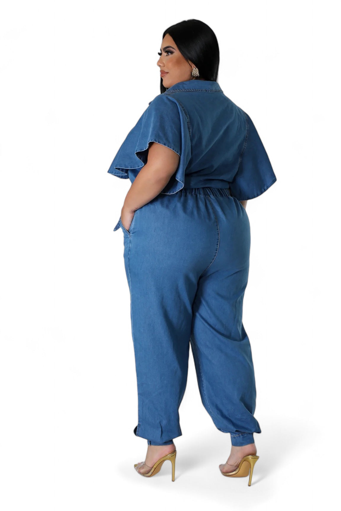 Conjunto de pantalón vaquero para curvas