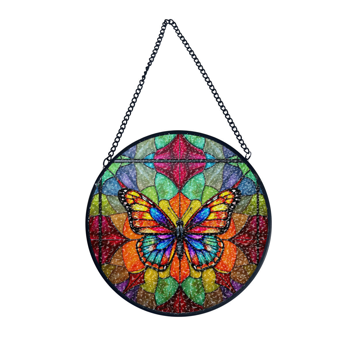 Stained Glass Colorful Butterfly Suncatcher Home Decor
