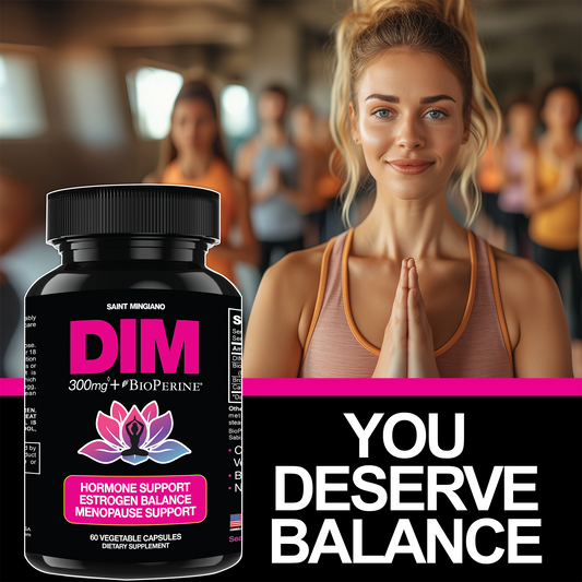 Suplemento DIM 300 mg Suplementos | Equilibrio hormonal de estrógenos y menopausia para mujeres